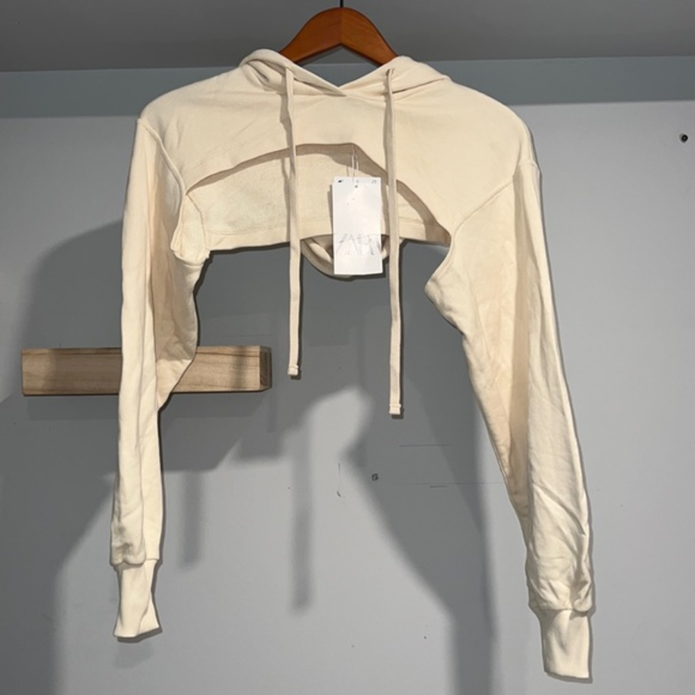 Zara hoodie shoulder warmer NWT